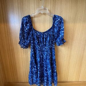 Blue Rain Navy Floral Dress